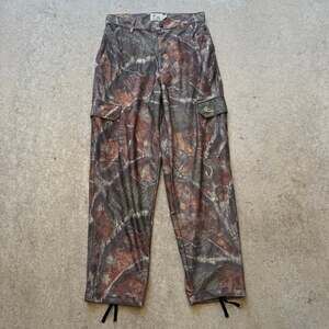 Men's Mothwing Camo Tech. Camouflage Mesh Brown Hunting Cargo Pants Sz Medium